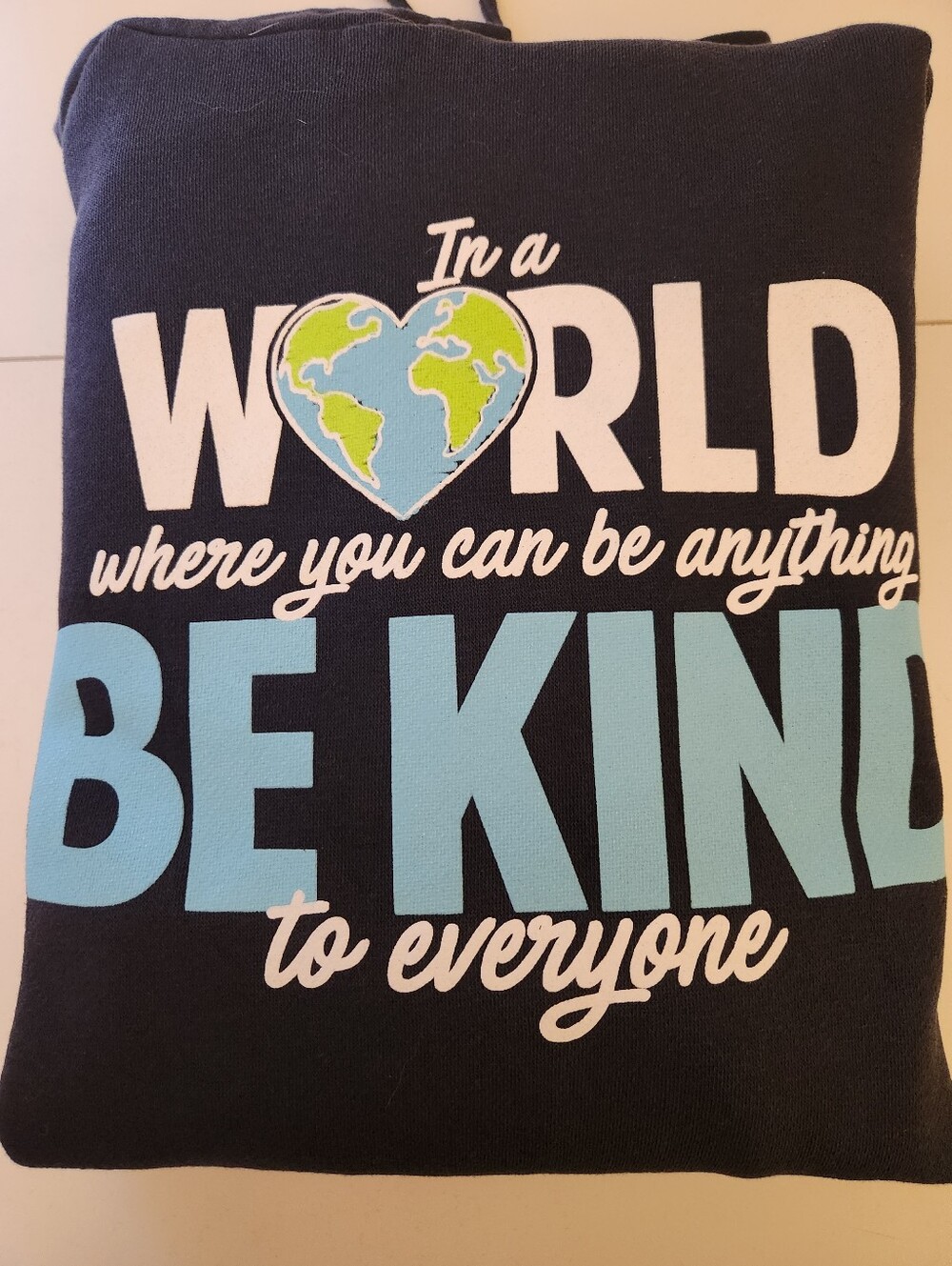 Be Kind Dark Blue Hoodie